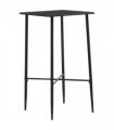 vidaXL Bar Table Black 60x60x111 cm MDF