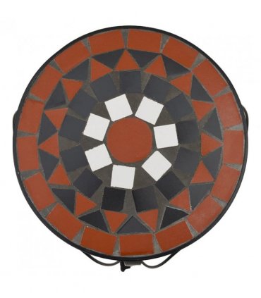 vidaXL Plant Stands 3 pcs Terracotta and White Ceramic — Colour: terracotta and black, Size: 26 x 35 cm