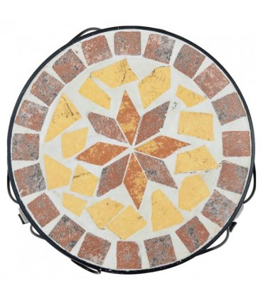 vidaXL Plant Stands 3 pcs Terracotta and White Ceramic — Size: 26 x 35 cm