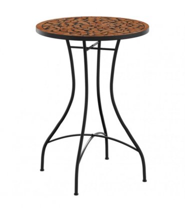 vidaXL Mosaic Bistro Table Terracotta Ø50x70 cm Ceramic — Size: 50 x 70 cm