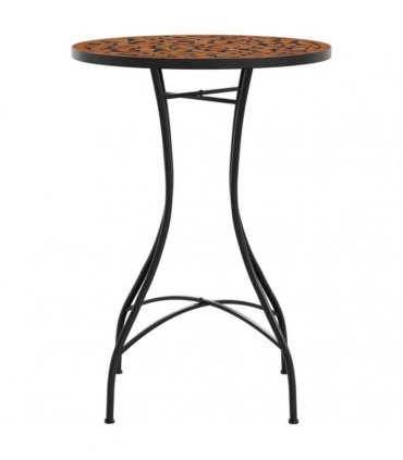 vidaXL Mosaic Bistro Table Terracotta Ø50x70 cm Ceramic — Size: 50 x 70 cm