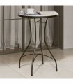 vidaXL Mosaic Bistro Table Blue and White Ø50x70 cm Ceramic — Size: 50 x 70 cm