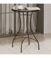 vidaXL Mosaic Bistro Table Black and White Ø50x70 cm Ceramic — Size: 50 x 70 cm
