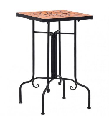 vidaXL Mosaic Side Table Terracotta Ceramic