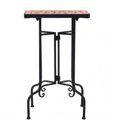 vidaXL Mosaic Side Table Terracotta Ceramic