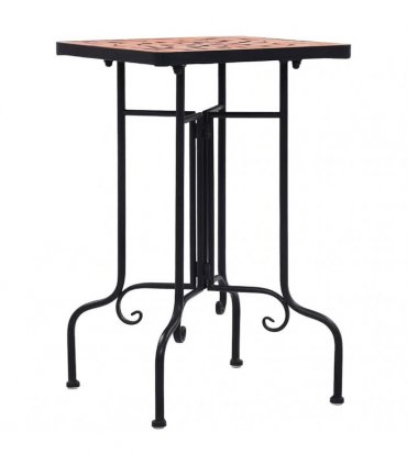 vidaXL Mosaic Side Table Terracotta Ceramic