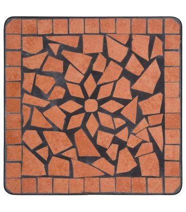 vidaXL Mosaic Side Table Terracotta Ceramic