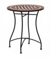 vidaXL Mosaic Bistro Table Brown 60cm Ceramic