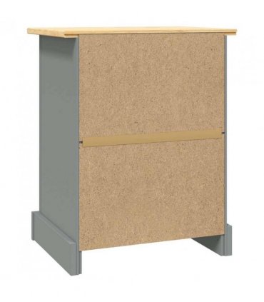 vidaXL Bedside Cabinet Mexican Pine Corona Range Grey 53x39x67 cm