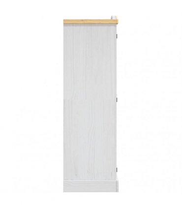 vidaXL Wardrobe Mexican Pine Corona Range 2 Doors White