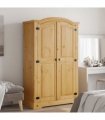 vidaXL Wardrobe Mexican Pine Corona Range 2 Doors — Colour: brown