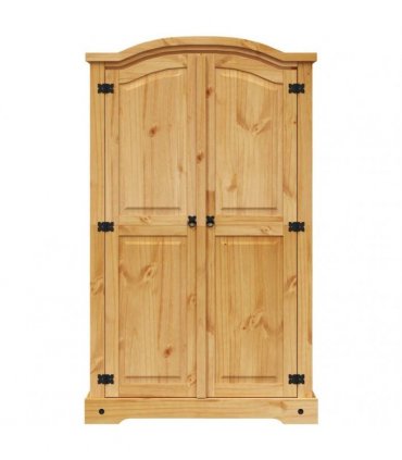 vidaXL Wardrobe Mexican Pine Corona Range 2 Doors — Colour: brown