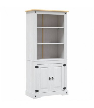 vidaXL Cupboard Mexican Pine Corona Range White 80x40x170 cm