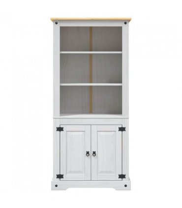 vidaXL Cupboard Mexican Pine Corona Range White 80x40x170 cm