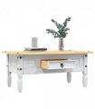 vidaXL Coffee Table Mexican Pine Corona Range White 100x55x45 cm