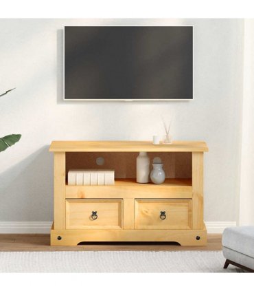 vidaXL TV Cabinet Mexican Pine Corona Range 91x43x56 cm — Colour: brown