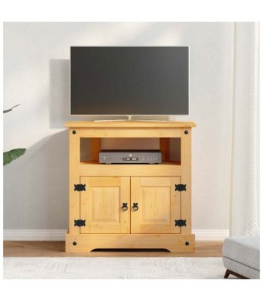 vidaXL Console Table Mexican Pine Corona Range 80x43x78 cm — Colour: brown