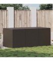 vidaXL Storage Chest | Brown | Poly Rattan | Large | Garden Storage Box — Size: 180 x 90 x 70 cm