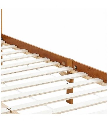 vidaXL Bed Frame | Honey brown | Solid pine wood | Single | Bed Frame — Size: 100 x 200 cm