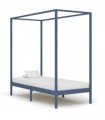 vidaXL Bed Frame | Grey | Solid pine wood and plywood slats | Single | Durable — Size: 100 x 200 cm