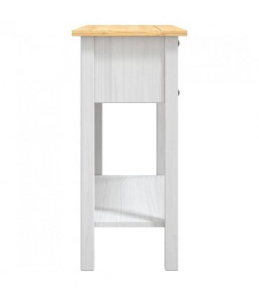 vidaXL Console Table Mexican Pine Corona Range White 90x34.5x73 cm