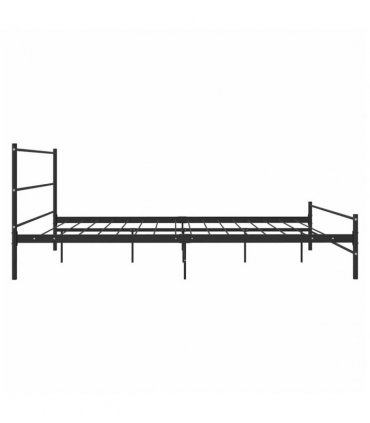 vidaXL Bed Frame | Black | Metal | Super King | Bed Frame | Rectangular — Size: 180 x 200 cm