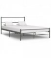 vidaXL Bed Frame | Grey | Metal | Double | Durable | Bed Frame | Rectangular — Size: 120 x 200 cm