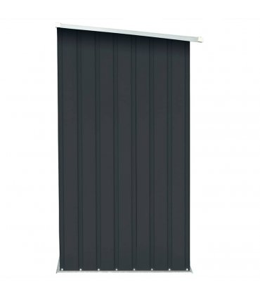 vidaXL Garden Log Storage Shed Galvanised Steel 163x83x154 cm Anthracite