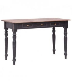 vidaXL Desk | Old brown | Solid mahogany wood | Medium | Desk | Rectangular