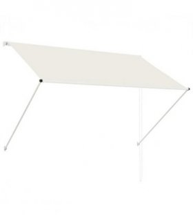 vidaXL Retractable Awning 200x150 cm Cream — Size: 200 x 150 cm