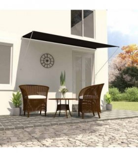 vidaXL Retractable Awning 250x150 cm Anthracite — Size: 250 x 150 cm