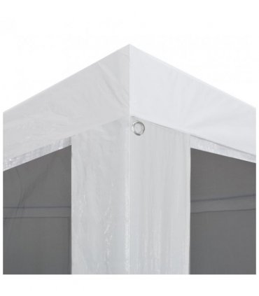 vidaXL Party Tent with 4 Mesh Sidewalls 4x3 m — Colour: white, Size: 3 x 4 m, Model: with 4 sidewalls