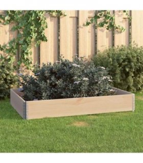 vidaXL Raised Bed 80x120 cm Solid Pine Wood (310050) — Size: 80 x 120 cm