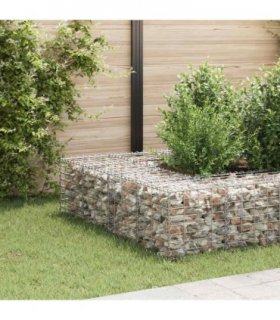 vidaXL Cube Gabion Raised Bed Steel Wire 40x40x40 cm — Size: 40 x 40 x 40 cm