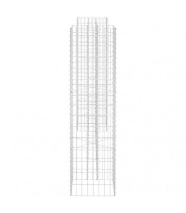 vidaXL H-Shaped Gabion Planter Steel Wire 260x40x150 cm — Size: 260 x 40 x 150 cm