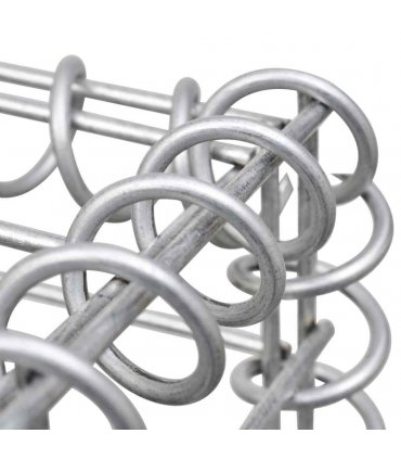 vidaXL H-Shaped Gabion Planter Steel Wire 260x40x150 cm — Size: 260 x 40 x 150 cm