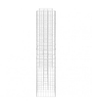 vidaXL H-Shaped Gabion Planter Steel Wire 260x40x200 cm — Size: 260 x 40 x 200 cm