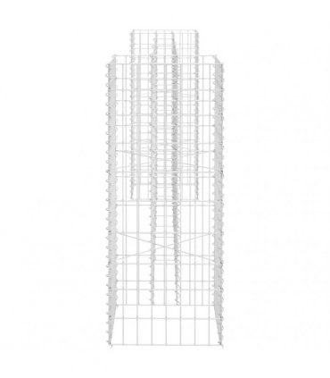 vidaXL H-Shaped Gabion Planter Steel Wire 260x40x100 cm — Size: 260 x 40 x 100 cm