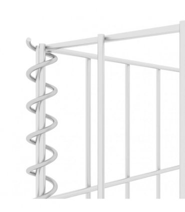vidaXL H-Shaped Gabion Planter Steel Wire 260x40x80 cm — Size: 260 x 40 x 80 cm