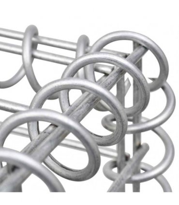 vidaXL H-Shaped Gabion Planter Steel Wire 260x40x180 cm — Size: 260 x 40 x 180 cm