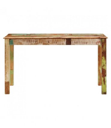 vidaXL Dining Table Solid Reclaimed Wood 140x70x76 cm — Size: 140 x 70 x 76 cm