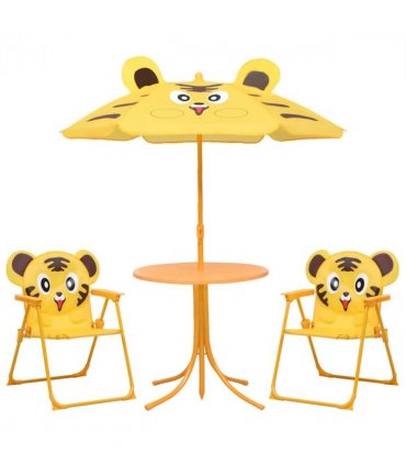 vidaXL Garden Table And Chair | Yellow