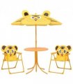 vidaXL Garden Table And Chair | Yellow