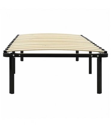 vidaXL Bed Frame | Black | Metal | Single | Durable | Bed Frame | Rectangular — Size: 90 x 200 cm — V0671936918