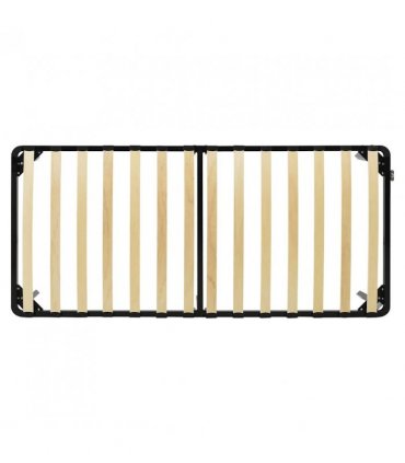 vidaXL Bed Frame | Black | Metal | Single | Durable | Bed Frame | Rectangular — Size: 90 x 200 cm — V0671936918