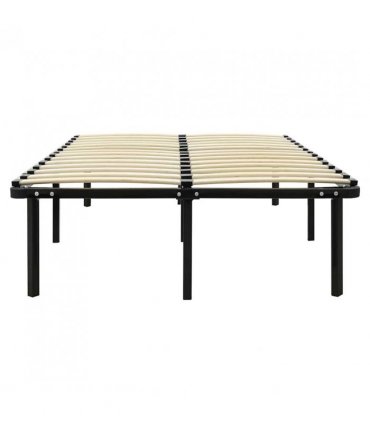 vidaXL Bed Frame | Black | Metal | Double |  Durable  | Bed Frame | Rectangular — Size: 120 x 200 cm