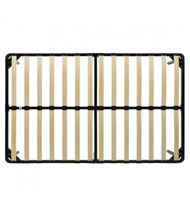 vidaXL Bed Frame | Black | Metal | Double |  Durable  | Bed Frame | Rectangular — Size: 120 x 200 cm