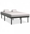 vidaXL Bed Frame | Black | Metal | Super King | Classic | Bed Frame — Size: 180 x 200 cm