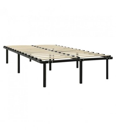 vidaXL Bed Frame | Black | Metal | Super King | Classic | Bed Frame — Size: 180 x 200 cm