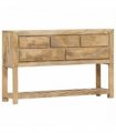 vidaXL Sideboard 120x30x75 cm Solid Mango Wood — Colour: Colour:NA